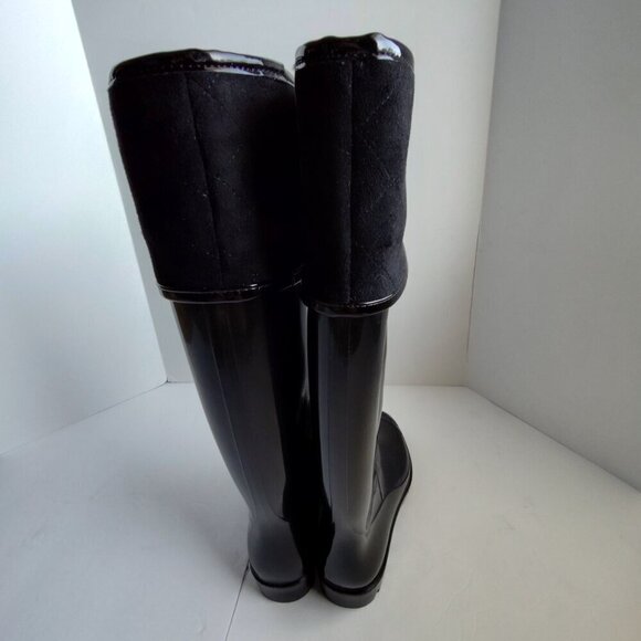Ladies SZ 7M Tommy Hilfiger Black Rain Boot - Picture 3 of 5